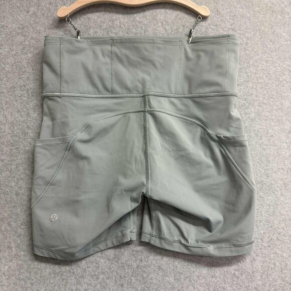Lululemon Fast Free HR Running Shorts 6” Gray Women’s Size 8 Style LW7AU6 - Picture 2 of 7